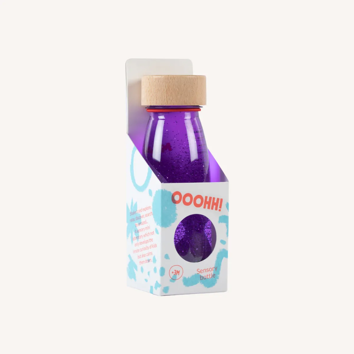 Petit Boum Zintuigen | Motoriek*Sensorische fles float - Purple
