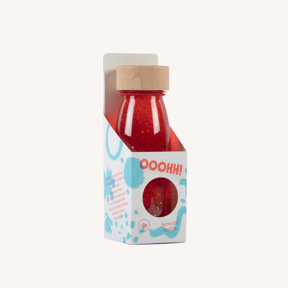 Petit Boum Zintuigen | Motoriek*Sensorische fles float - Red