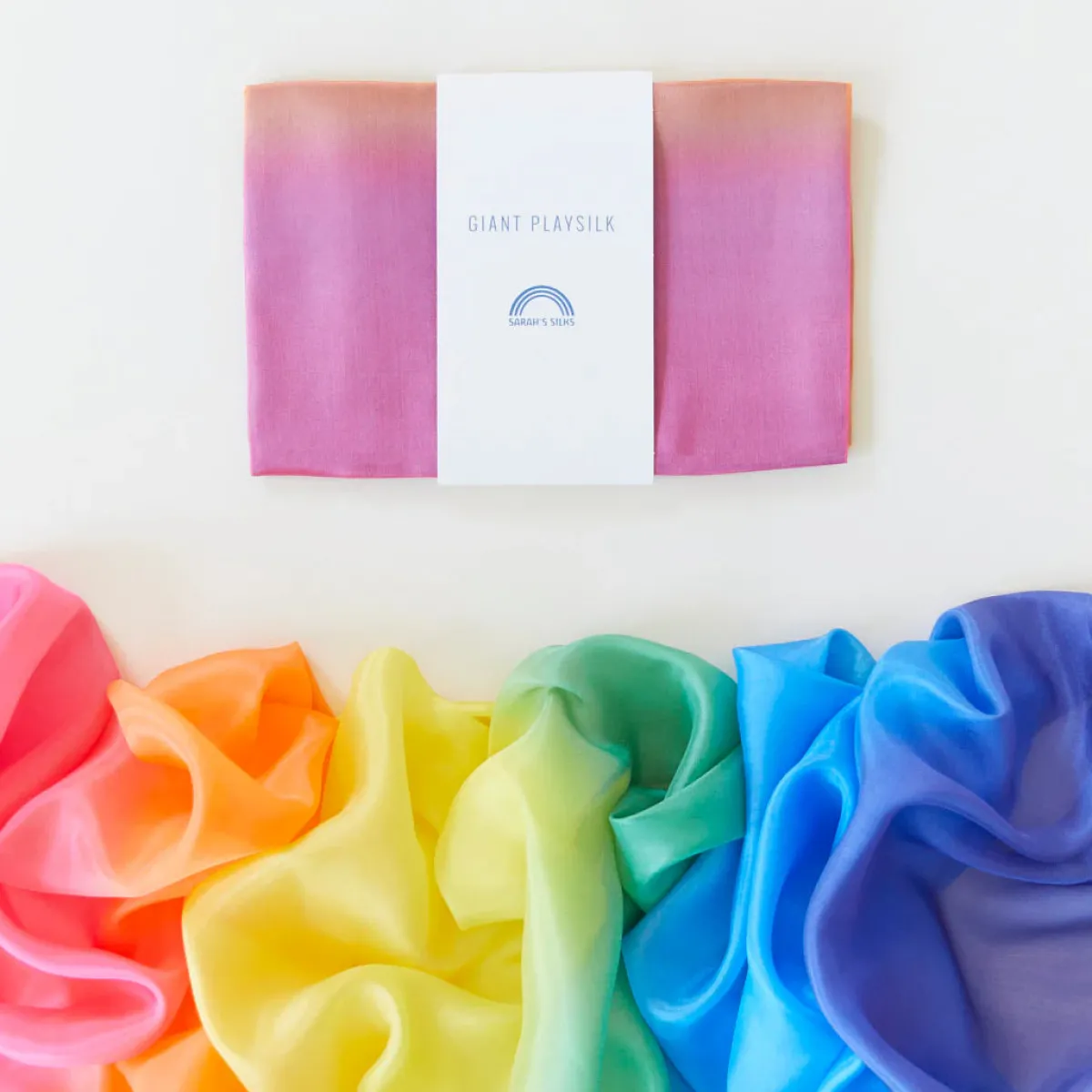 Sarah's Silks Zintuigen | Creativiteit & Fantasie*Speelzijde groot 'Enchanted' - regenboog