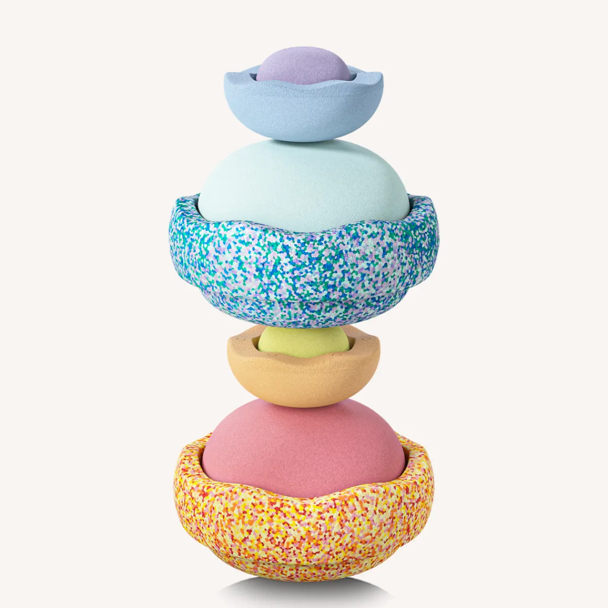 Stapelstein Motoriek | Creativiteit & Fantasie*Summer Special  - Rainbow Set - pastel