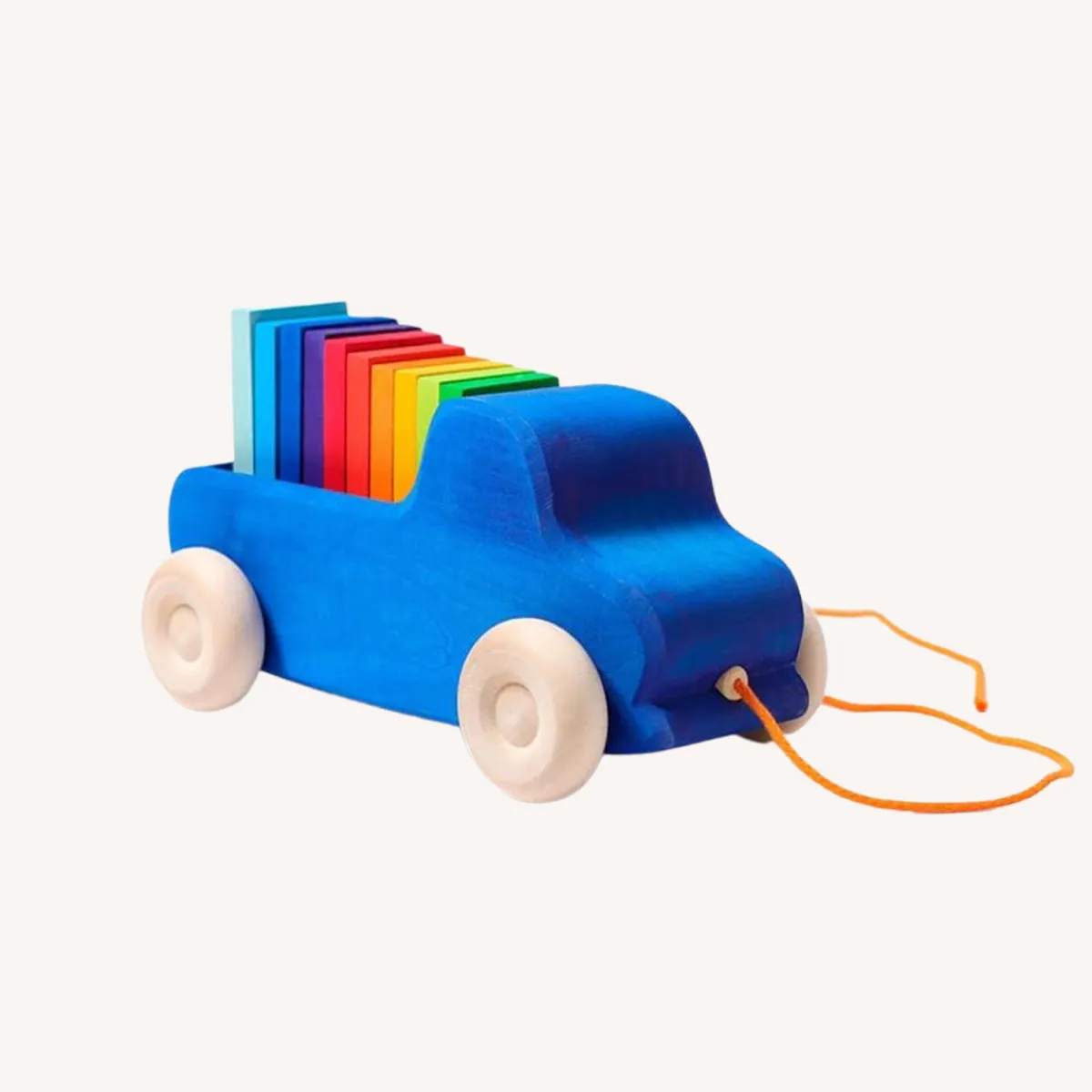 Grimm's Motoriek | Creativiteit & Fantasie*Trekvrachtwagen met regenboog plankjes