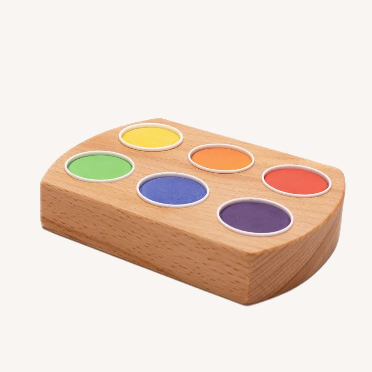 Grennn Zintuigen | Motoriek*Waterverfhouder - 6 kleuren - regenboog