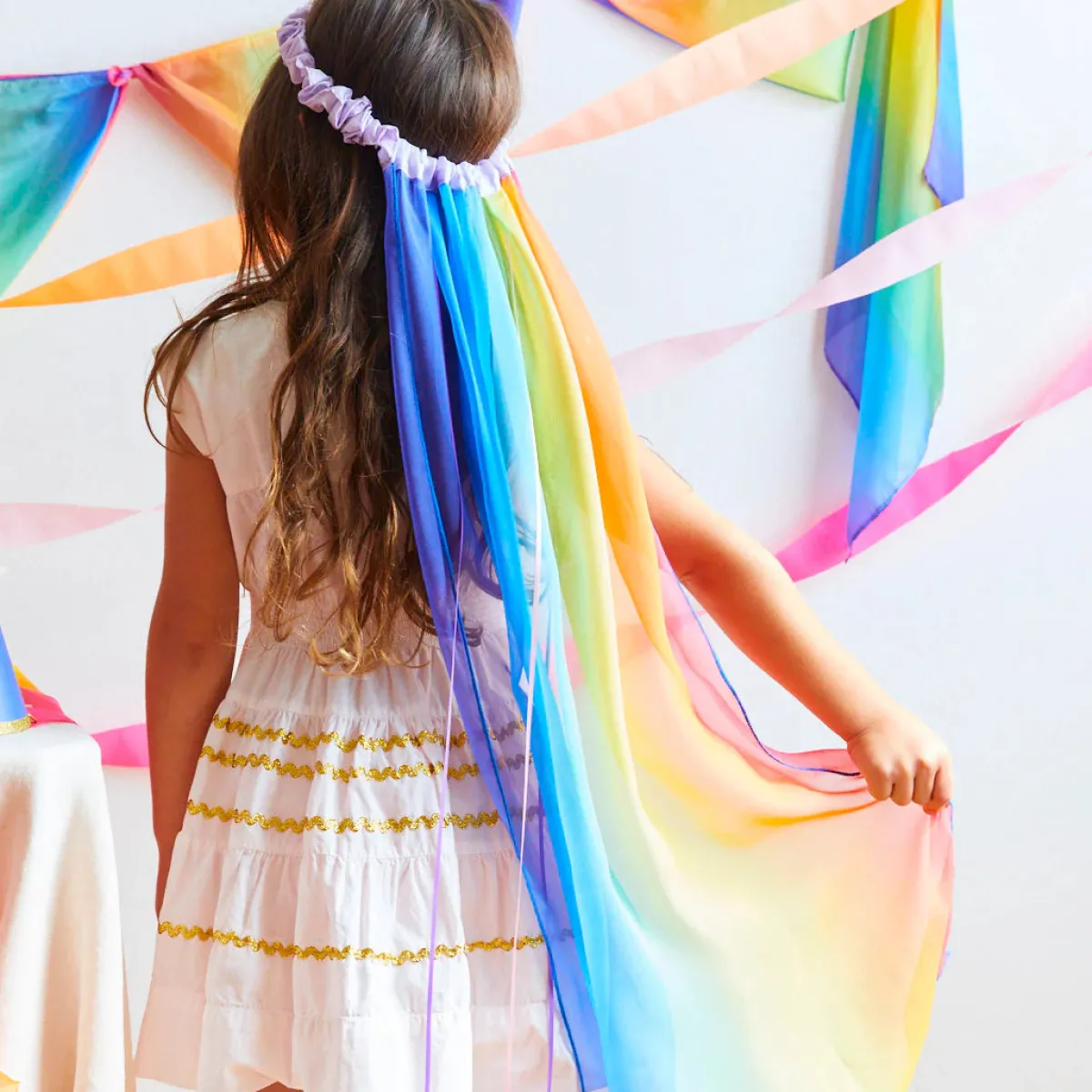 Sarah's Silks Emoties & Sociaal Gedrag | Creativiteit & Fantasie*Zijden Sluier - regenboog