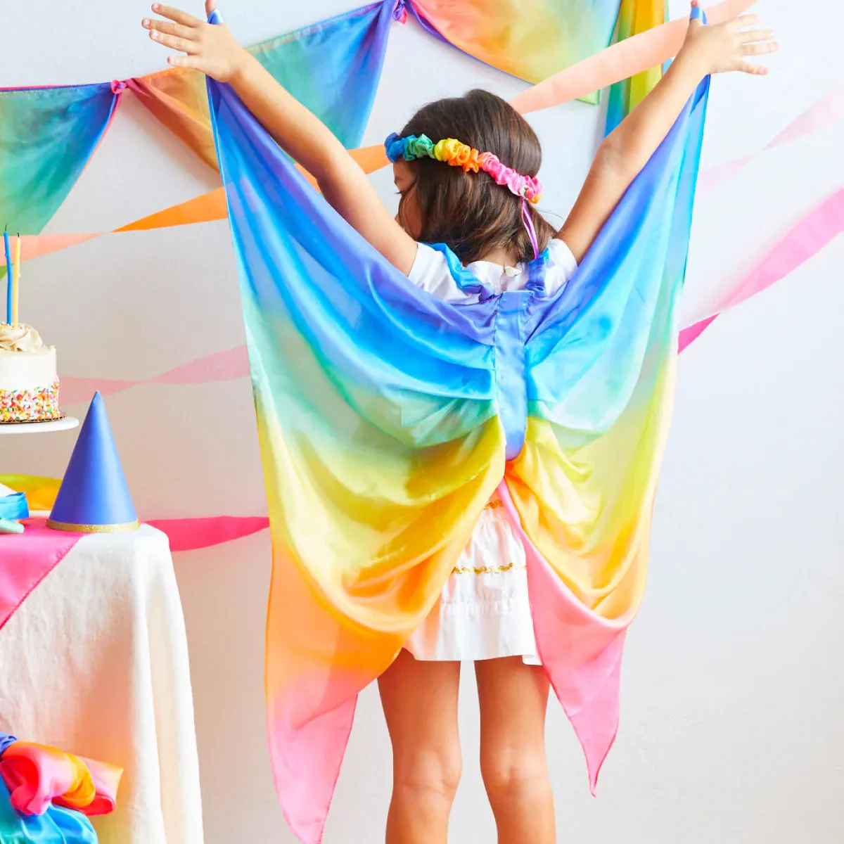 Sarah's Silks Emoties & Sociaal Gedrag | Creativiteit & Fantasie*Zijden vleugels - regenboog
